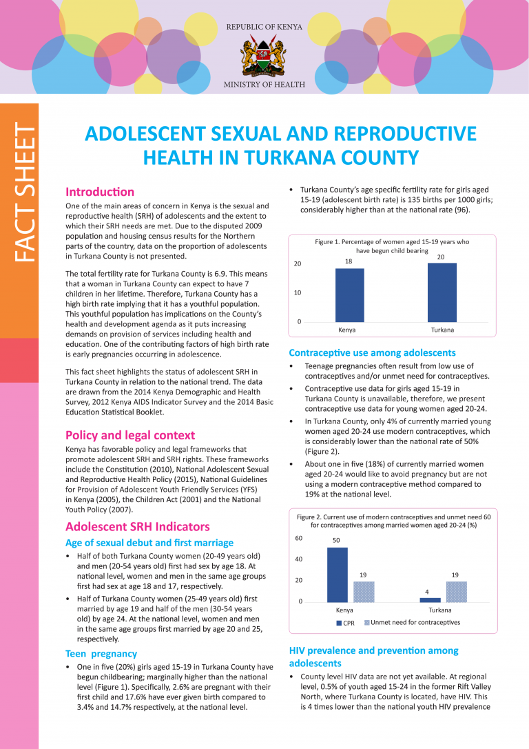 Adolescent Sexual and Reproductive Health in Turkana County - African ...