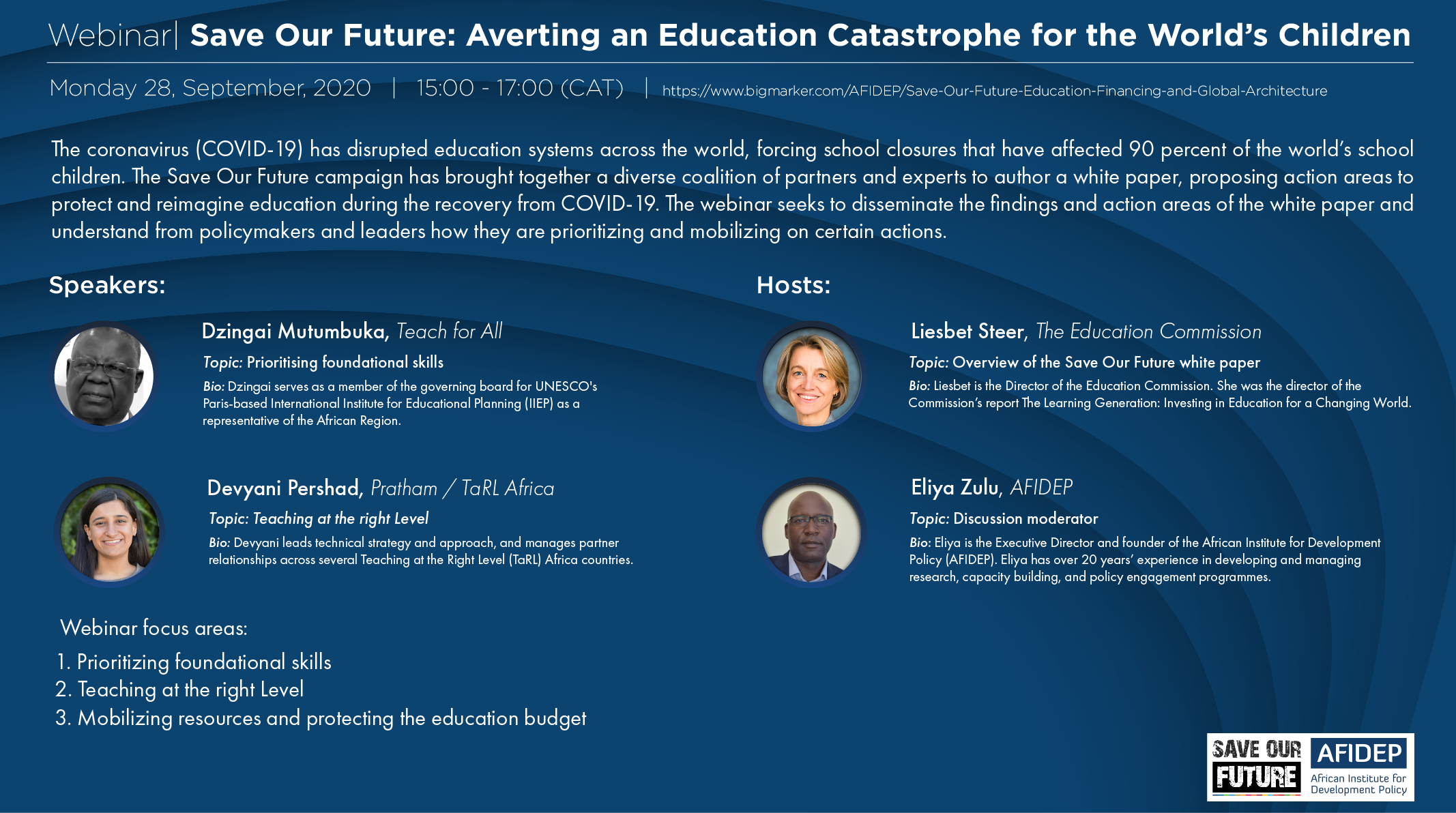 Save Our Future: Averting an Education Catastrophe for the World's Children  - African Institute for Development Policy - AFIDEP